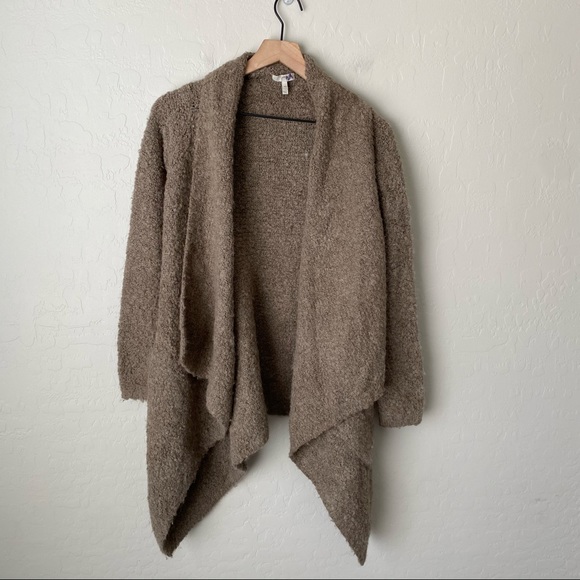 Joie High Low Flowy Cardigan Sweater Tan XS - Picture 4 of 8